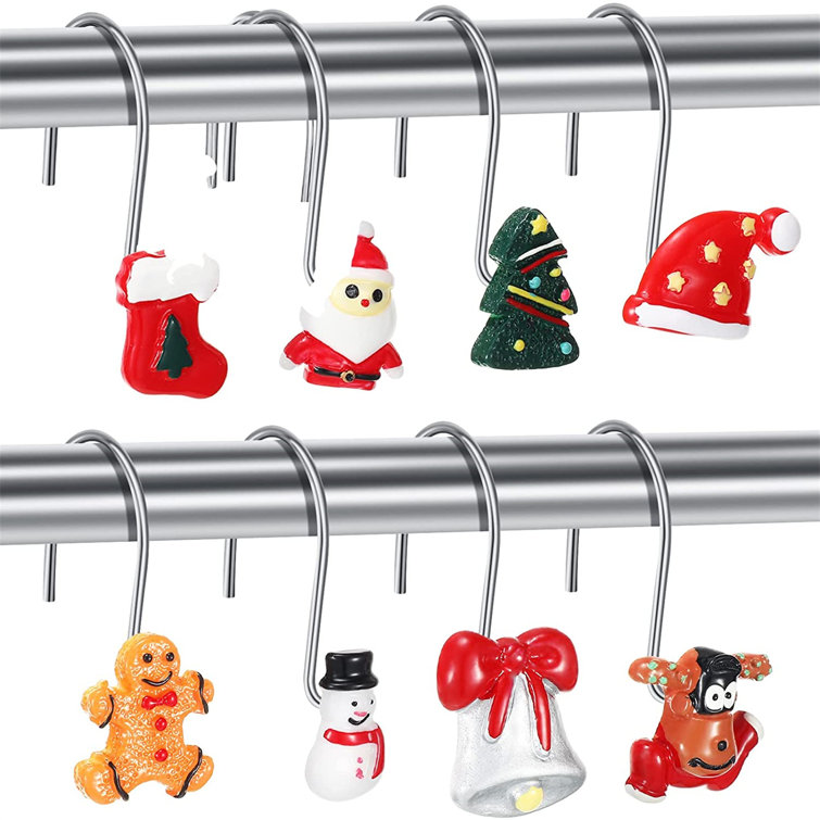 TrueNorth Christmas Shower Curtain Hooks Wayfair